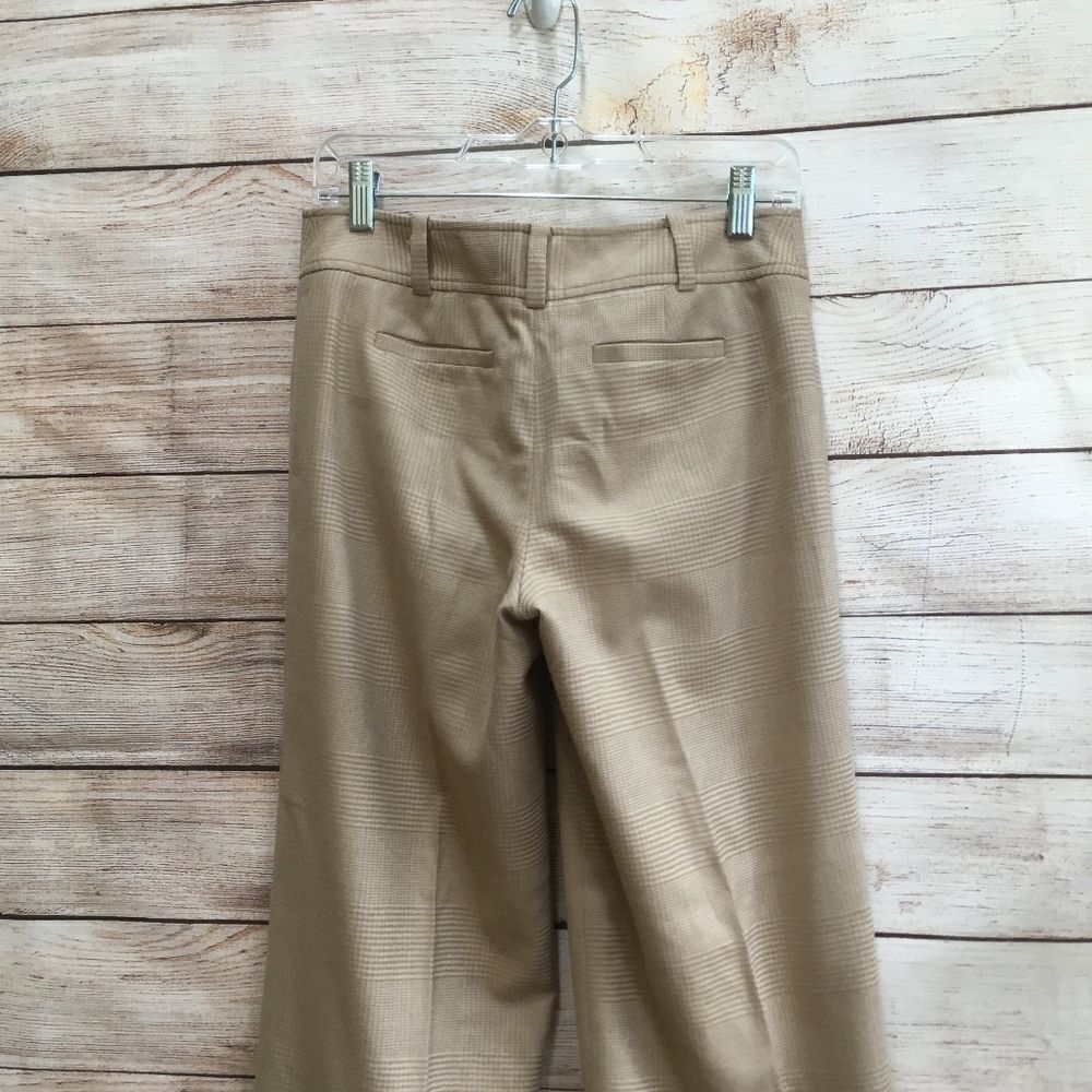 ANN‎ TAYLOR LINDSAY WIDE LEG CUFFED PANTS IN PLAID WOOL - Picture 7 of 8